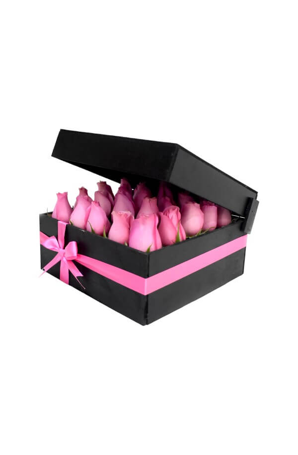 Arreglo Floral Con Rosas Rosas #color_Rosa