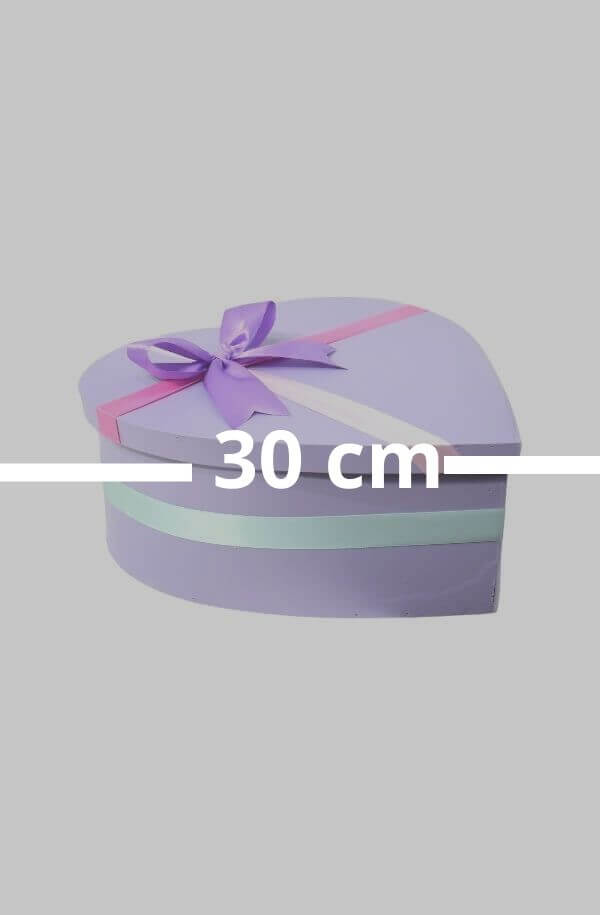 Arreglo Floral En forma de Corazon con Flor Variada #color_Lila
