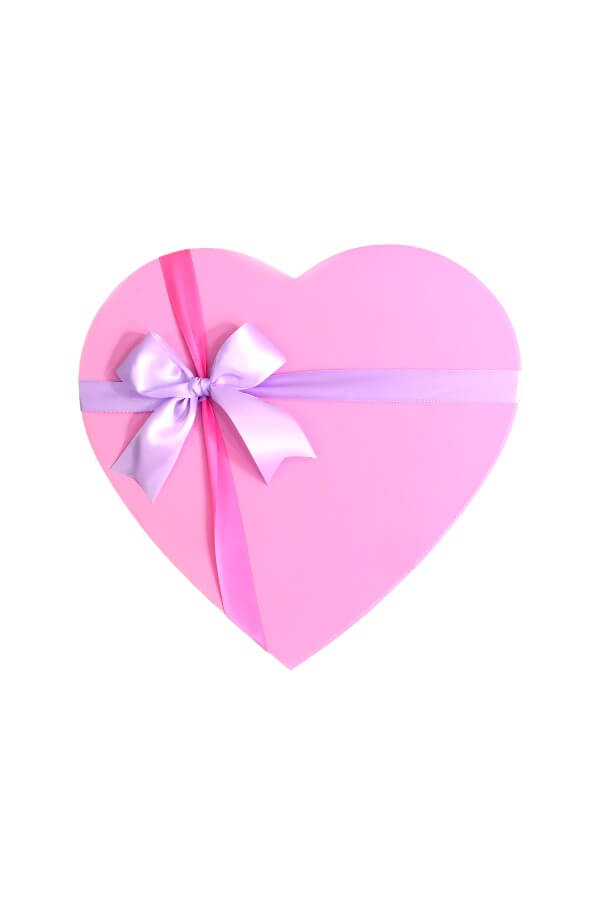 Arreglo Floral En forma de Corazon con Flor Variada #color_Rosa