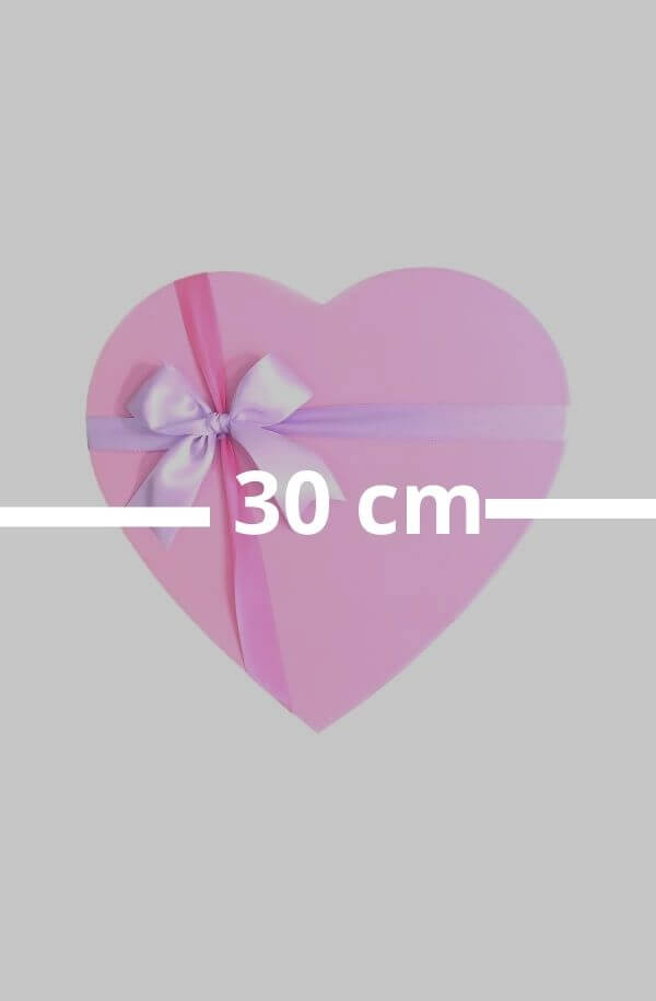 Arreglo Floral En forma de Corazon con Flor Variada #color_Rosa