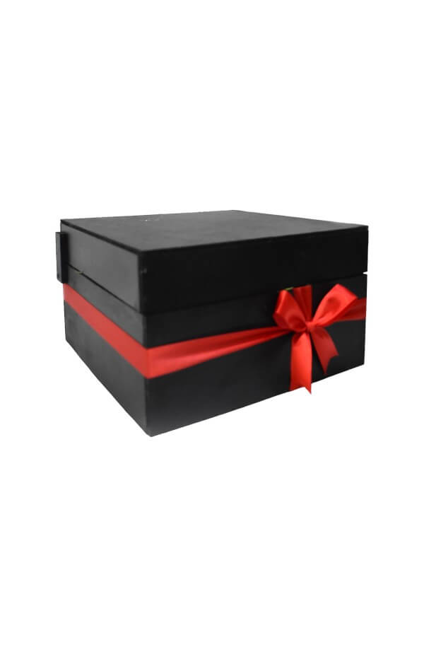Arreglo Floral con Rosas Rojas y Chocolate #color_Rojo