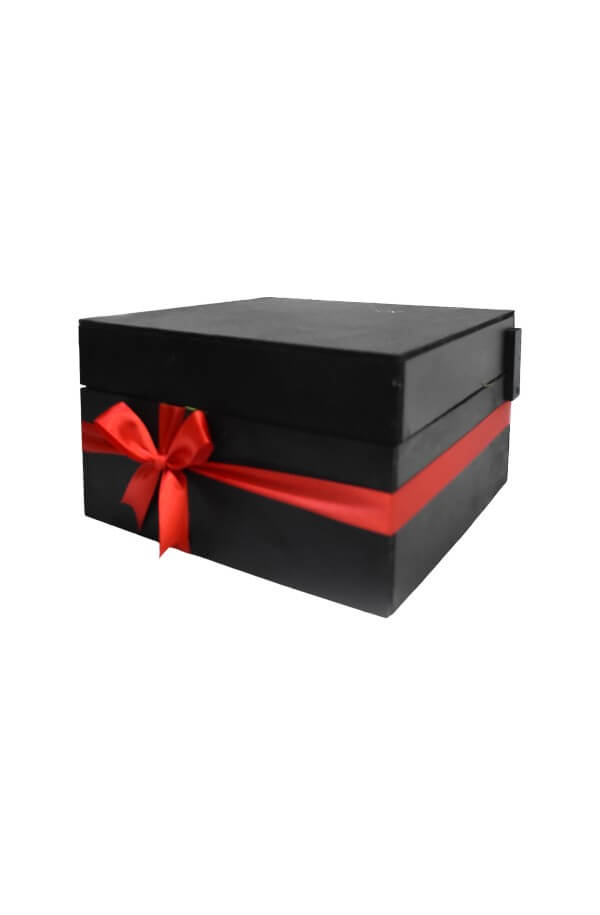 Arreglo Floral con Rosas Rojas y Chocolate #color_Rojo