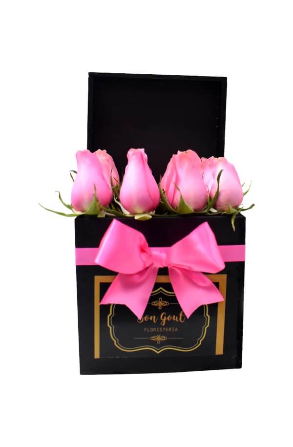 Arreglo Floral de Rosas Rosas #color_Rosa
