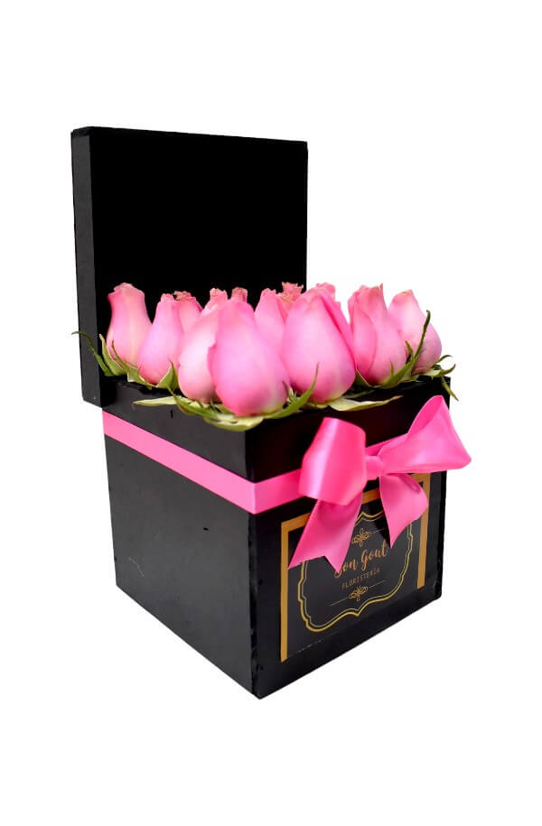 Arreglo Floral de Rosas Rosas #color_Rosa