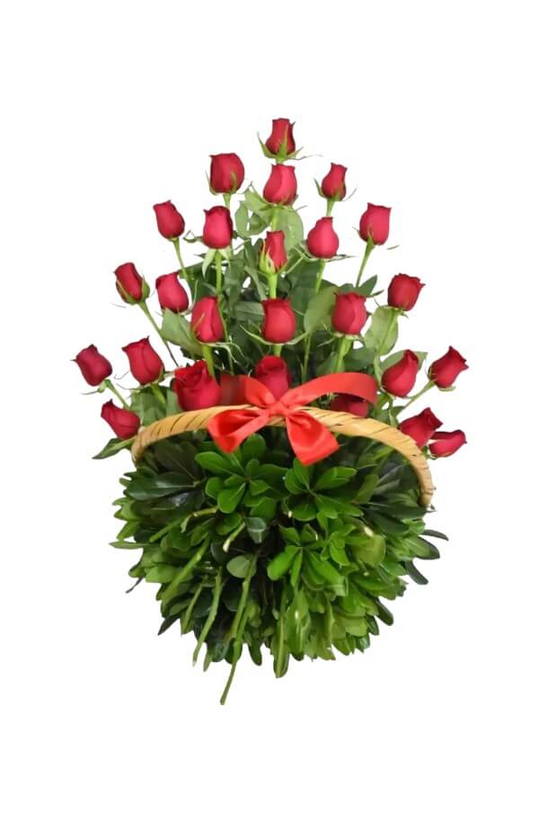 Arreglo FloralCanasta de Rosas #color_rojo