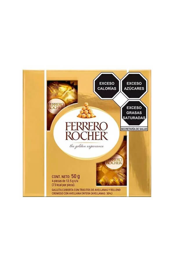 Caja de 4 chocolates Ferrero Rocher
