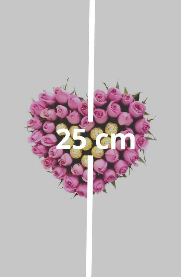 Corazon con Rosas rosas #color_rosa