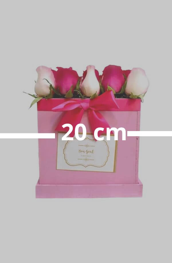 Arreglo Floral con Rosas #Color_Fucsia/Rosa