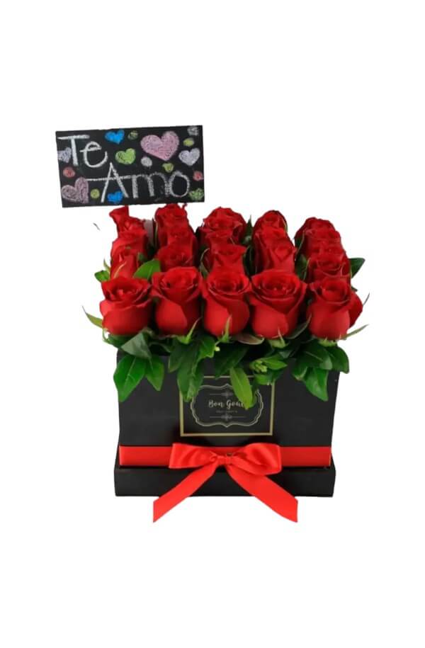 Arreglo Floral de Rosas Rojas #color_Rojo