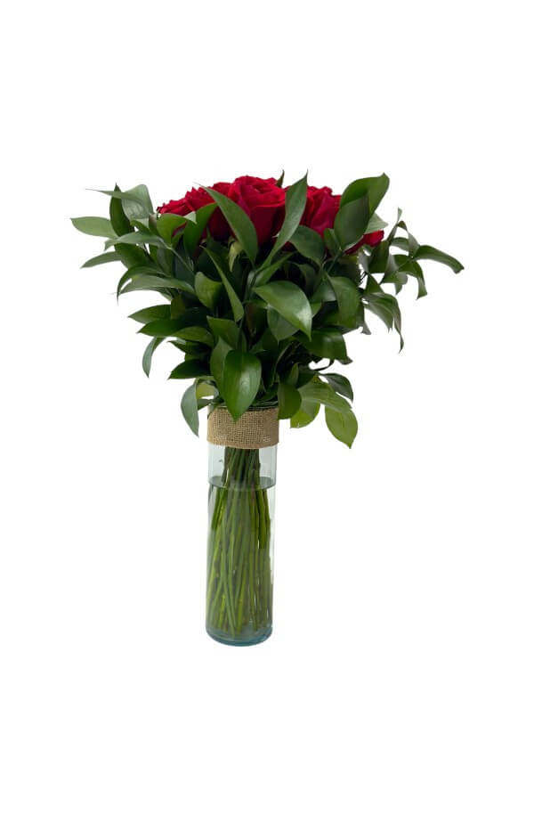 Arreglo Floral de Rosas Rojas #color_Rojo