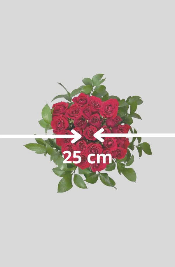 Arreglo Floral de Rosas Rojas #color_Rojo