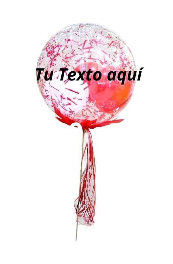 Globo de Aire personalizado para arreglo Floral #color_Rojo