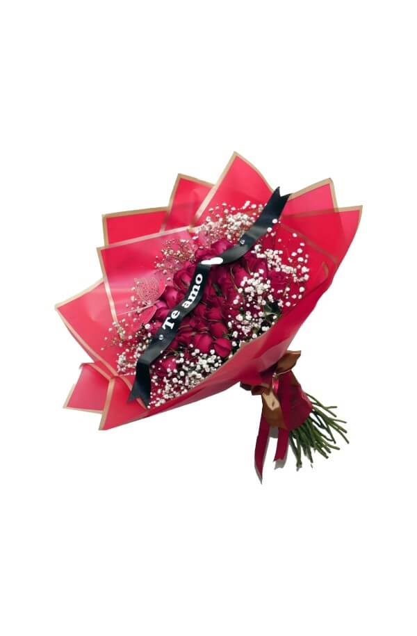 Ramo Buchón de 50 Rosas Rojas