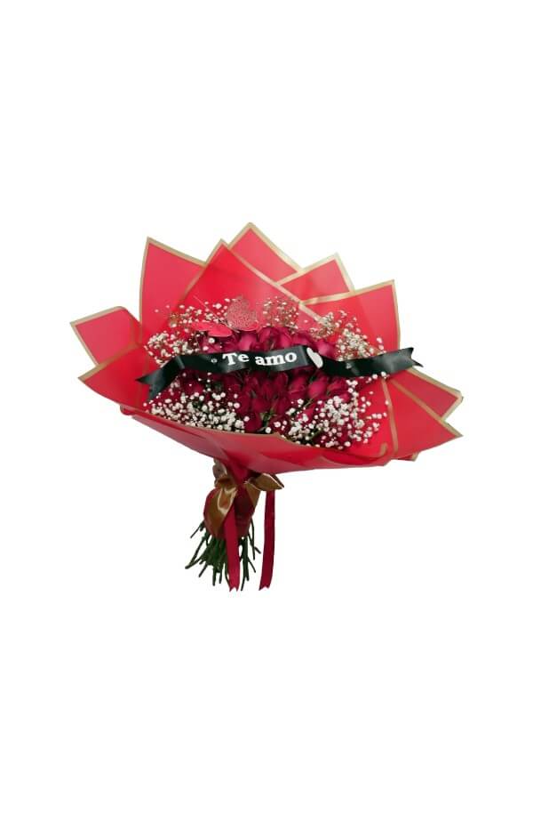 Ramo Buchón de 50 Rosas Rojas