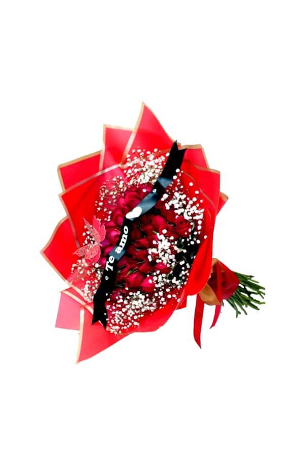 Ramo Buchón de 50 Rosas Rojas