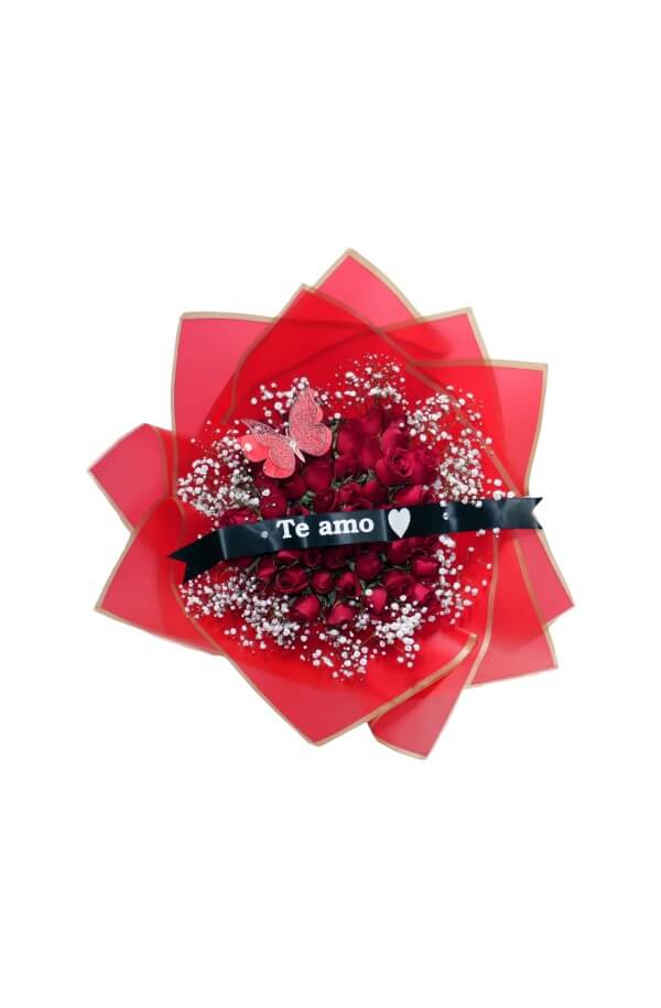 Ramo Buchón de 50 Rosas Rojas