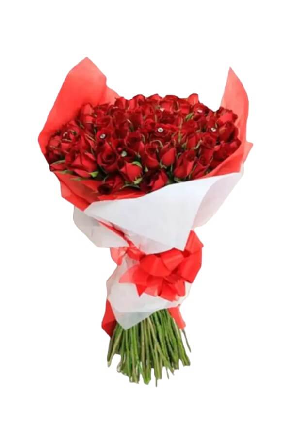 Ramo_con_100_Rosas_de_Invernadero #color_Rojo