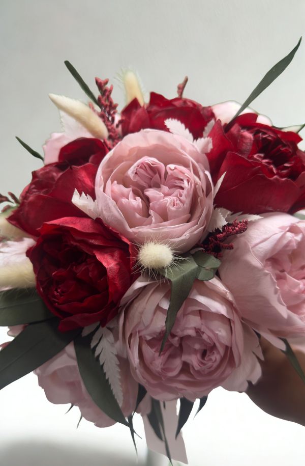 Ramo de peonias para novia o xv años