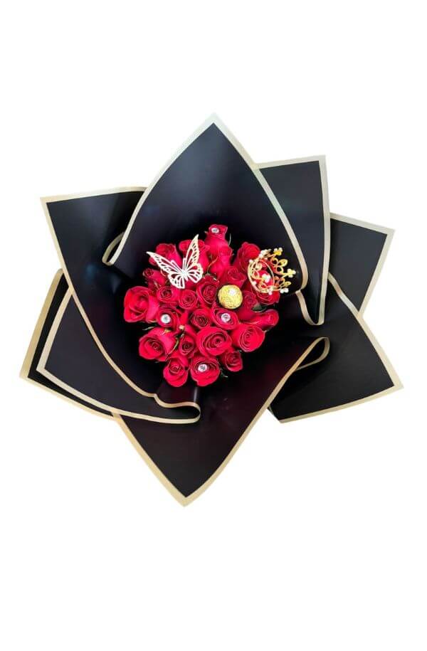 Ramo 24 Rosas Rojocon Rosas rojas #color_Rojo