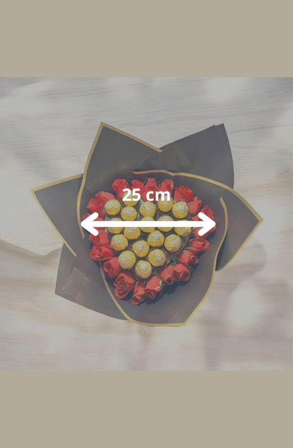 Ramo de Rosas y chocolates a