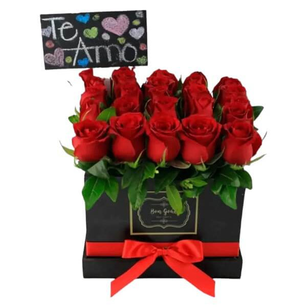Arreglo Floral de Rosas Rojas #color_Rojo