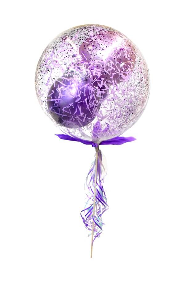 Globo de Aire personalizado para arreglo Floral #color_Morado