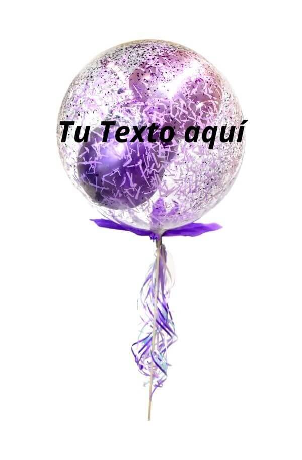 Globo de Aire personalizado para arreglo Floral #color_Morado