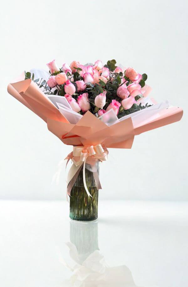 Ramo de Peonias y Rosas