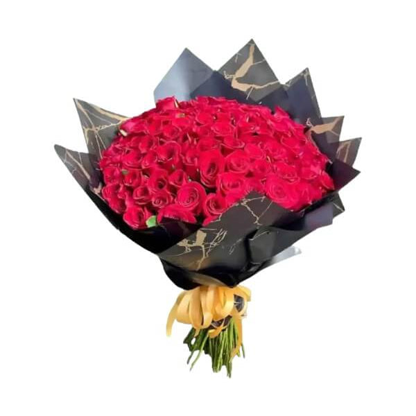 Ramo Buchon con 100 Rosas Rojas #color_rojo