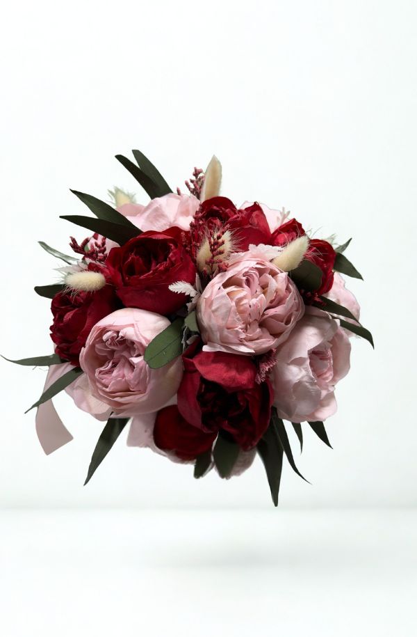 Ramo de peonias para novia o xv años