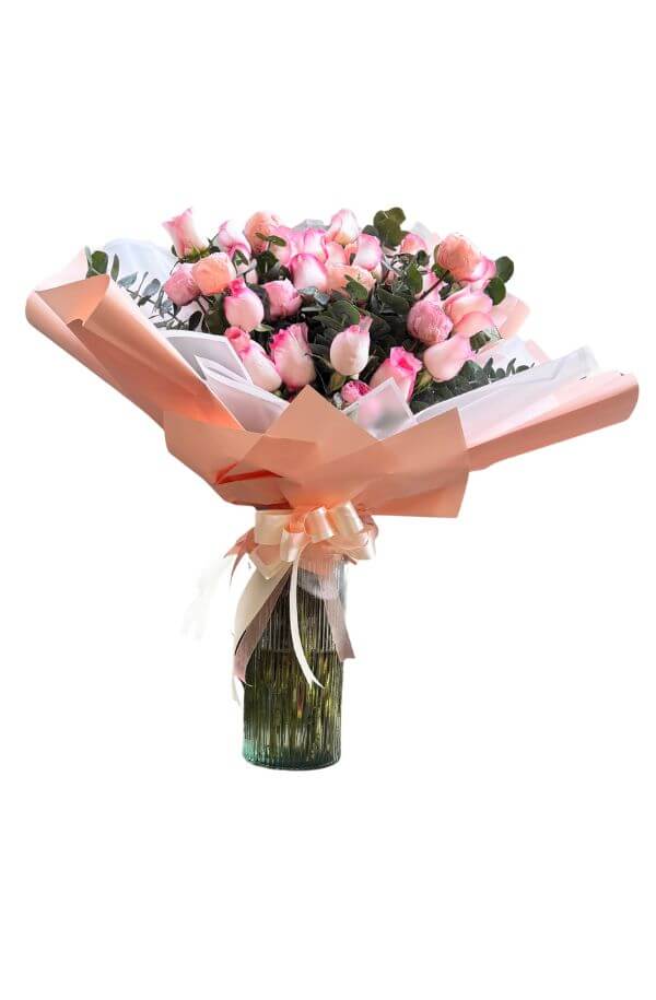 Ramo de Peonias y Rosas