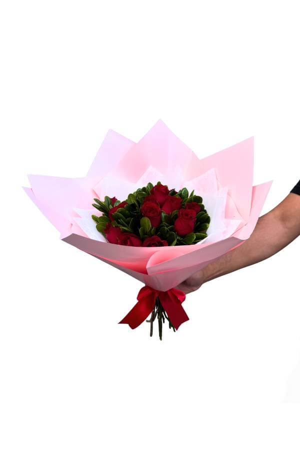 RamorosasRojasconpapelrosayblanco